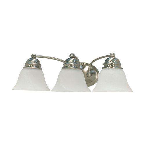 Main product image of Empire 3 Light 21" Vanity w/ Alabaster Glass Bell Shades