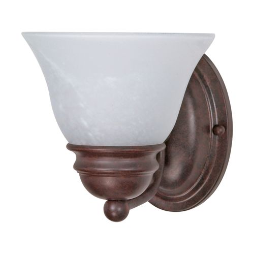 Main product image of Empire 1 Light 7" Vanity w/ Alabaster Glass Bell Shades