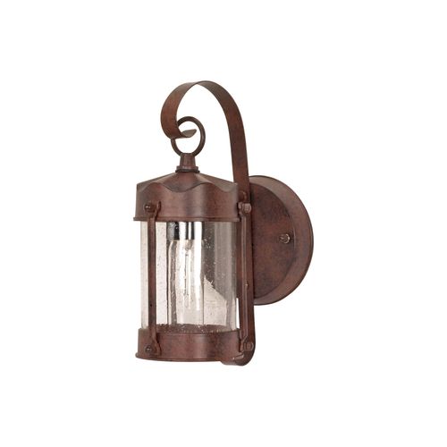 Main product image of 1 Light 10-5/8" Wall Lantern Piper Lantern w/ Clear Seed Glass Color retail packaging