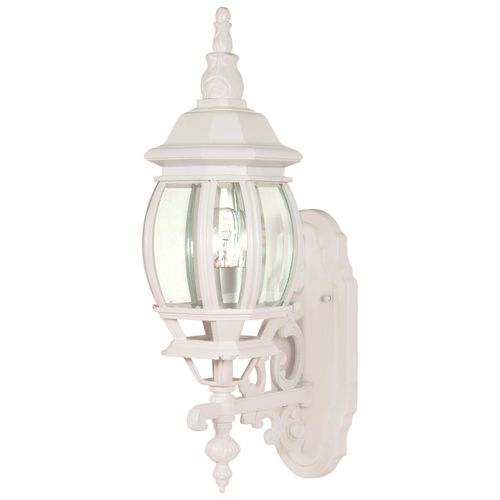 Main product image of Central Park 1 Light 20" Wall Lantern w/ Clear Beveled Glass Color retail packaging