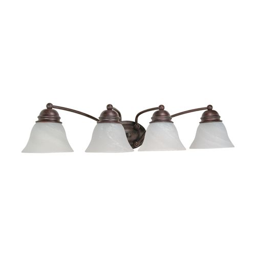 Main product image of Empire 4 Light 29" Vanity w/ Alabaster Glass Bell Shades