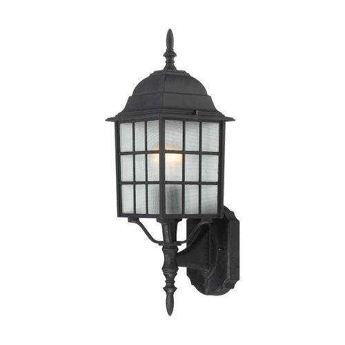 Main product image of Adams 1 Light 18" Outdoor Wall w/ Frosted Glass Color retail packaging