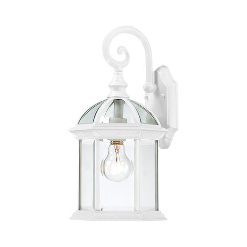 Main product image of Boxwood 1 Light 15" Outdoor Wall w/ Clear Seed Glass Color retail packaging