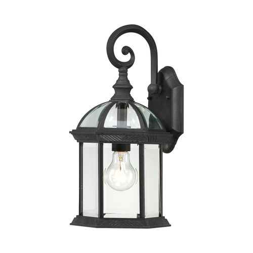 Main product image of Boxwood 1 Light 15" Outdoor Wall w/ Clear Beveled Glass Color retail packaging