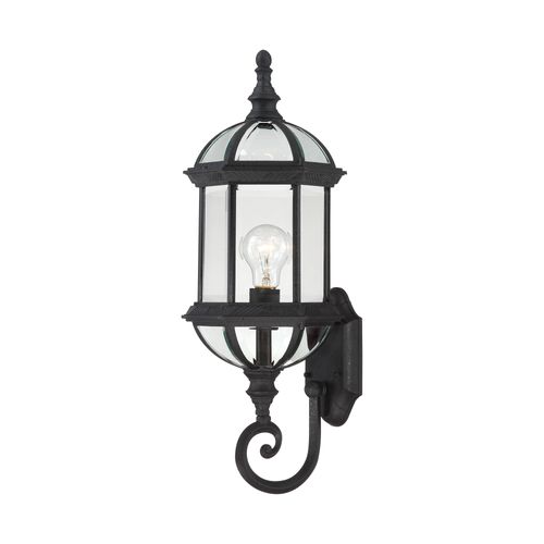 Main product image of Boxwood 1 Light 22" Outdoor Wall w/ Clear Beveled Glass Color retail packaging