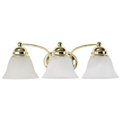 Main product image of Empire 3 Light 21" Vanity w/ Alabaster Glass Bell Shades