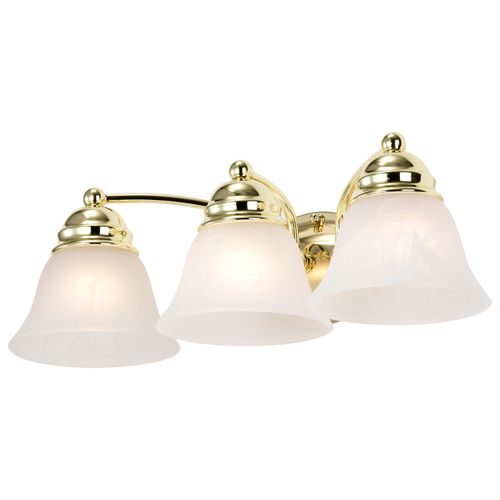 Main product image of Empire 3 Light 21" Vanity w/ Alabaster Glass Bell Shades