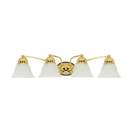 Main product image of Empire 4 Light 29" Vanity w/ Alabaster Glass Bell Shades