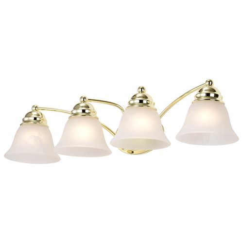 Main product image of Empire 4 Light 29" Vanity w/ Alabaster Glass Bell Shades