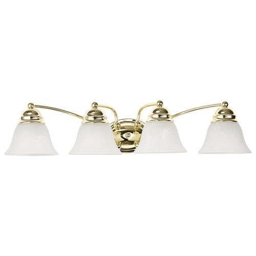 Main product image of Empire 4 Light 29" Vanity w/ Alabaster Glass Bell Shades