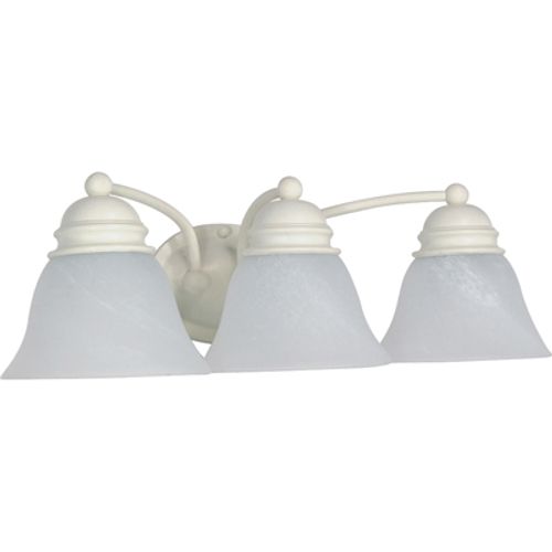 Main product image of Empire 3 Light 21" Vanity w/ Alabaster Glass Bell Shades