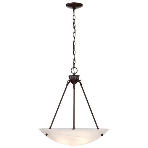 Main product image of 3 Light 23" Pendant Alabaster Glass Bowl