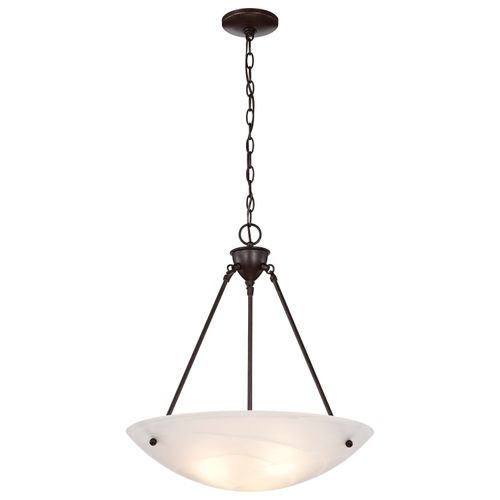 Main product image of 3 Light 23" Pendant Alabaster Glass Bowl