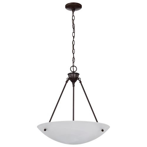 Main product image of 3 Light 23" Pendant Alabaster Glass Bowl