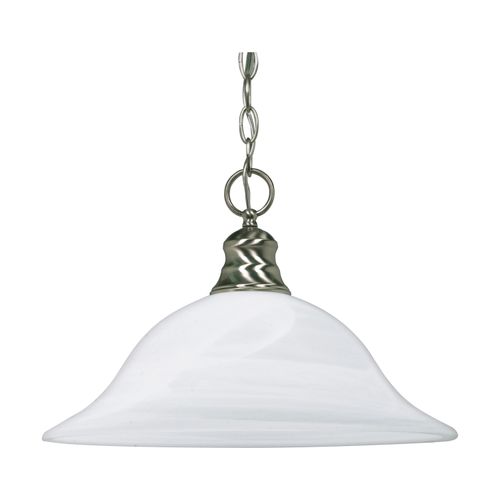 Main product image of 1 Light 16" Pendant Alabaster Glass