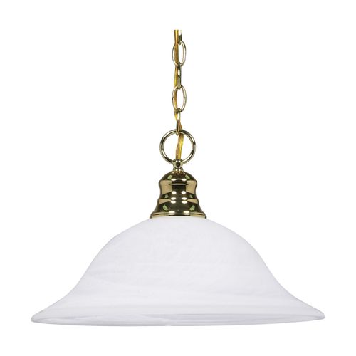 Main product image of 1 Light 16" Pendant Alabaster Glass