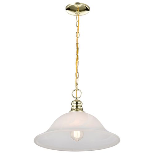 Main product image of 1 Light 16" Pendant Alabaster Glass