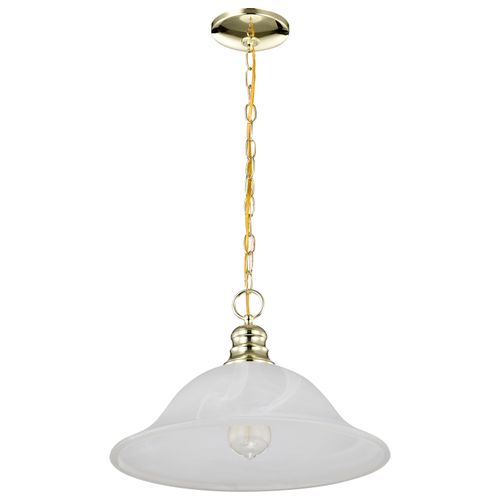 Main product image of 1 Light 16" Pendant Alabaster Glass