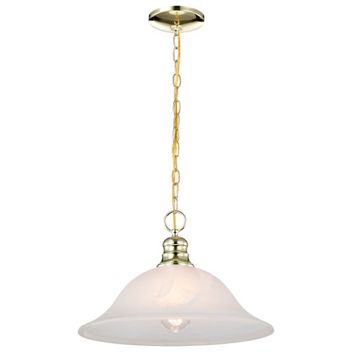 Main product image of 1 Light 16" Pendant Alabaster Glass