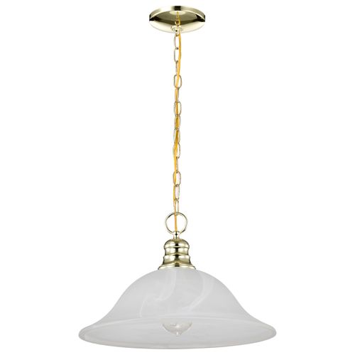 Main product image of 1 Light 16" Pendant Alabaster Glass
