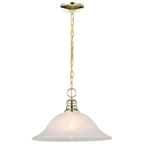 Main product image of 1 Light 16" Pendant Alabaster Glass