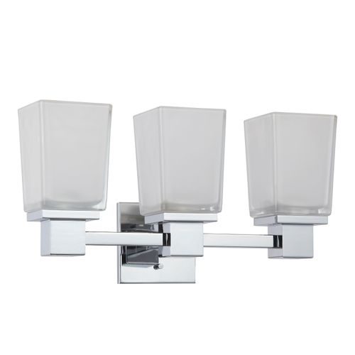 Main product image of Parker 3 Light Vanity Fixture w/ Sandstone Etched Glass