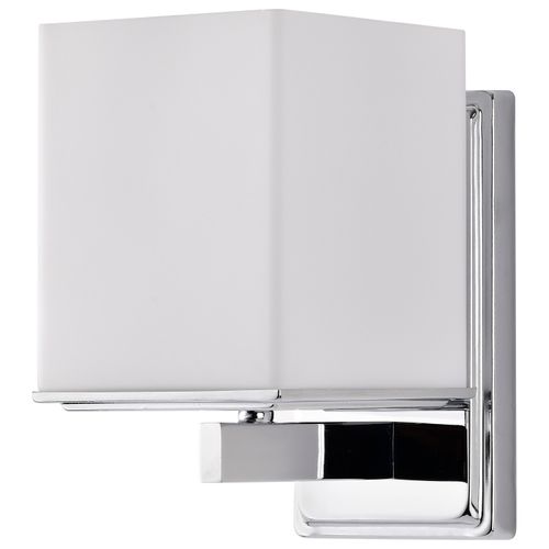 Main product image of Bento 1 Light Vanity Fixture w/ Satin White Glass