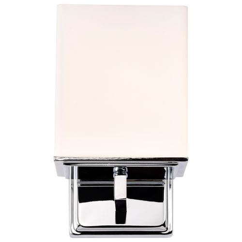 Main product image of Bento 1 Light Vanity Fixture w/ Satin White Glass