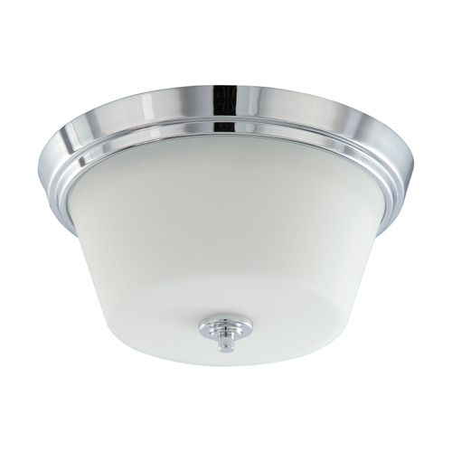 Main product image of Bento 3 Light Flush Fixture w/ Satin White Glass