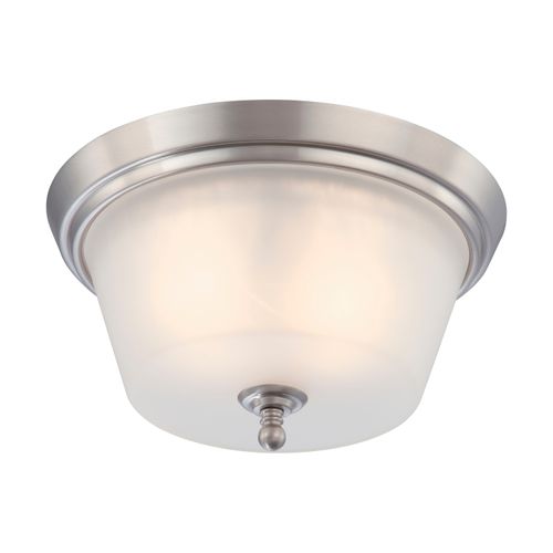 Main product image of Surrey 2 Light Flush Dome Fixture w/ Frosted Glass