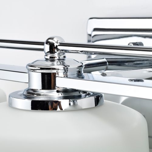 Main product image of Soho 3 Light Vanity Fixture w/ Satin White Glass