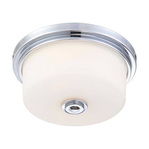 Main product image of Soho 2 Light Medium Flush Fixture w/ Satin White Glass