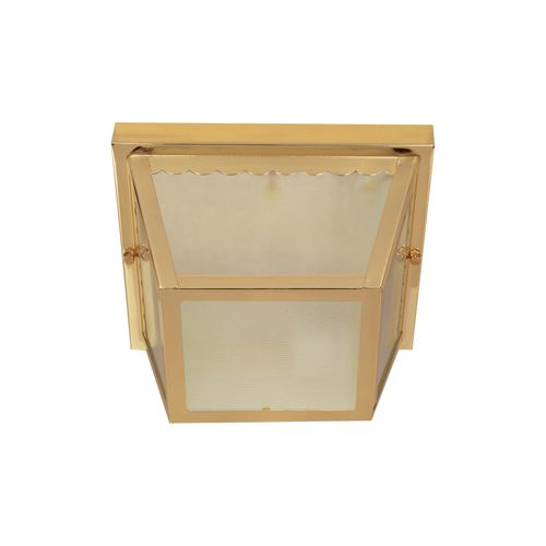 Main product image of 2 Light 10" Carport Flush Mount w/ Textured Frosted Glass