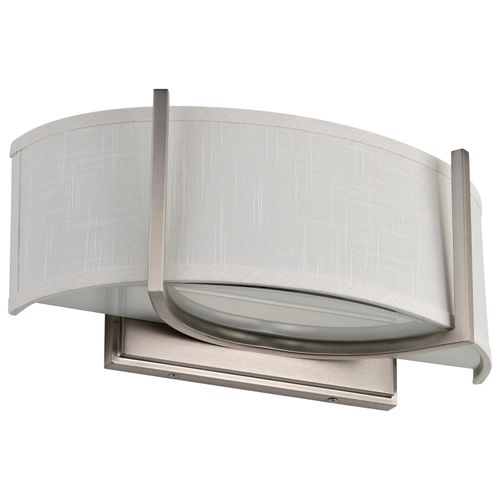 Main product image of Gemini 2 Light Wall Sconce w/ Slate Gray Fabric Shade