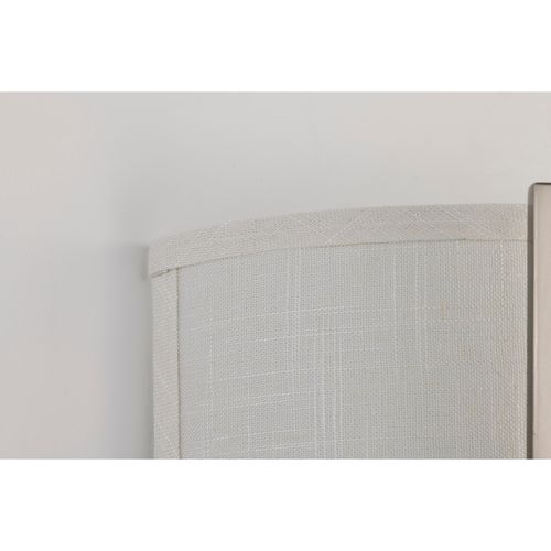 Main product image of Gemini 2 Light Wall Sconce w/ Slate Gray Fabric Shade