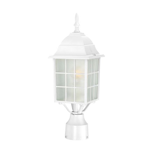 Main product image of Adams 1 Light 17" Outdoor Post w/ Frosted Glass