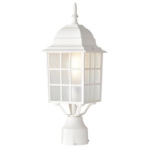 Main product image of Adams 1 Light 17" Outdoor Post w/ Frosted Glass