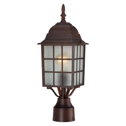 Main product image of Adams 1 Light 17" Outdoor Post w/ Frosted Glass