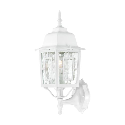 Main product image of Banyan 1 Light 17" Outdoor Wall w/ Clear Water Glass White Finish