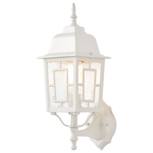 Main product image of Banyan 1 Light 17" Outdoor Wall w/ Clear Water Glass White Finish