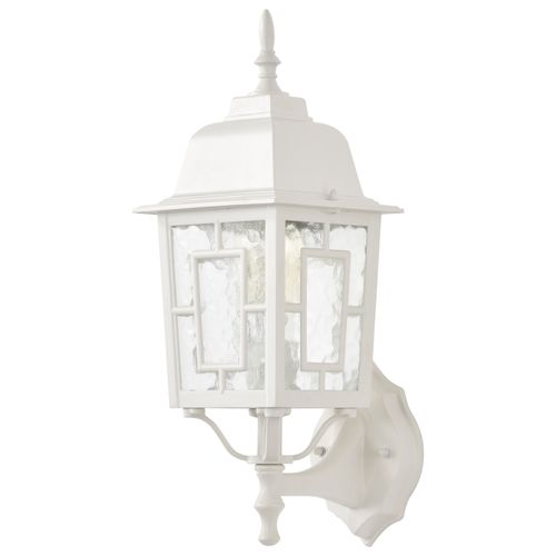 Main product image of Banyan 1 Light 17" Outdoor Wall w/ Clear Water Glass White Finish