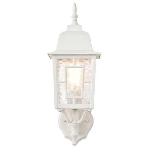 Main product image of Banyan 1 Light 17" Outdoor Wall w/ Clear Water Glass White Finish