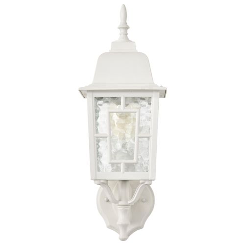 Main product image of Banyan 1 Light 17" Outdoor Wall w/ Clear Water Glass White Finish
