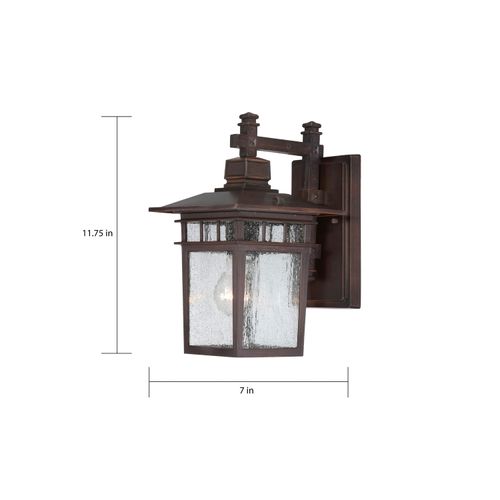 Main product image of Cove Neck 1 Light 12" Outdoor Lantern w/ Clear Seed Glass