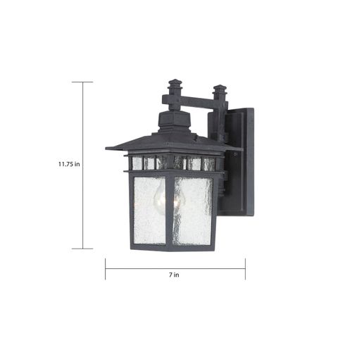 Main product image of Cove Neck 1 Light 12" Outdoor Lantern w/ Clear Seed Glass