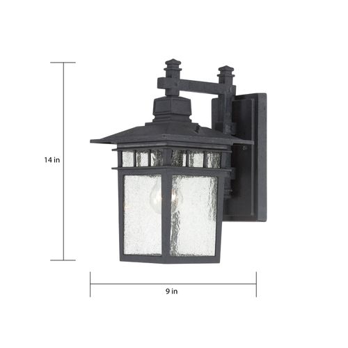 Main product image of Cove Neck 1 Light 14" Outdoor Lantern w/ Clear Seed Glass