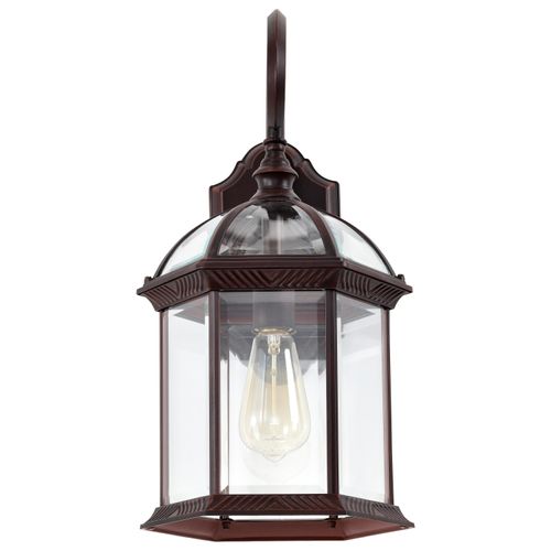 Main product image of Boxwood 1 Light 19" Outdoor Wall w/ Clear Beveled Glass