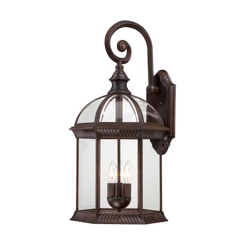 Main product image of Boxwood 3 Light 26" Outdoor Wall w/ Clear Beveled Glass
