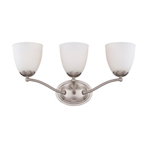 Main product image of Patton 3 Light Vanity Fixture w/ Frosted Glass