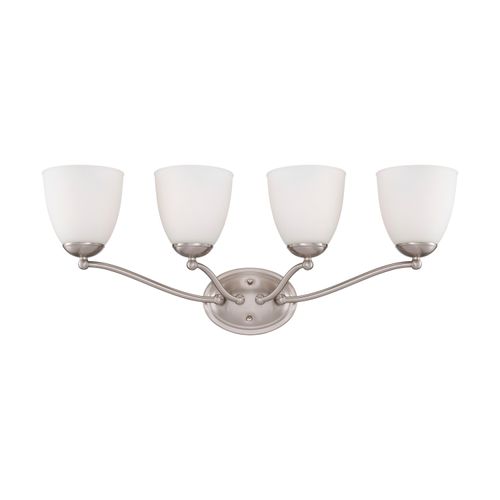 Main product image of Patton 4 Light Vanity Fixture w/ Frosted Glass